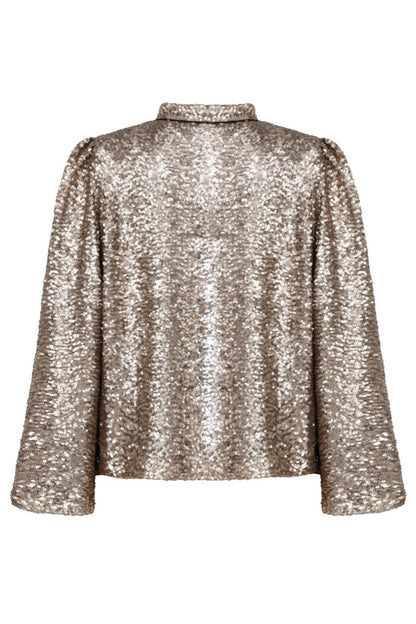 LAURA JACKET | PALE GOLD SEQUINS