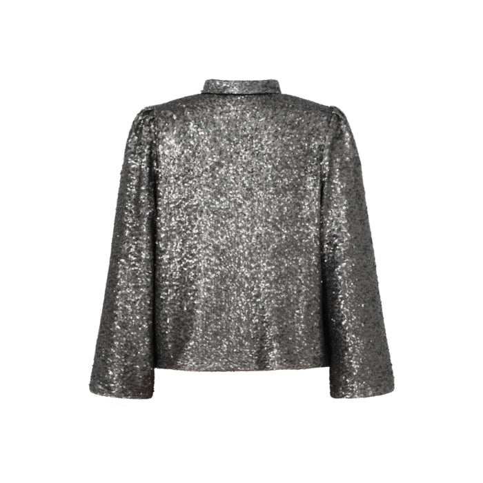 LAURA JACKET | GUNMETAL SEQUINS