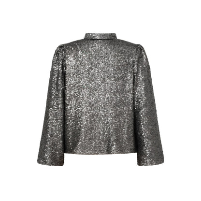 LAURA JACKET | GUNMETAL SEQUINS