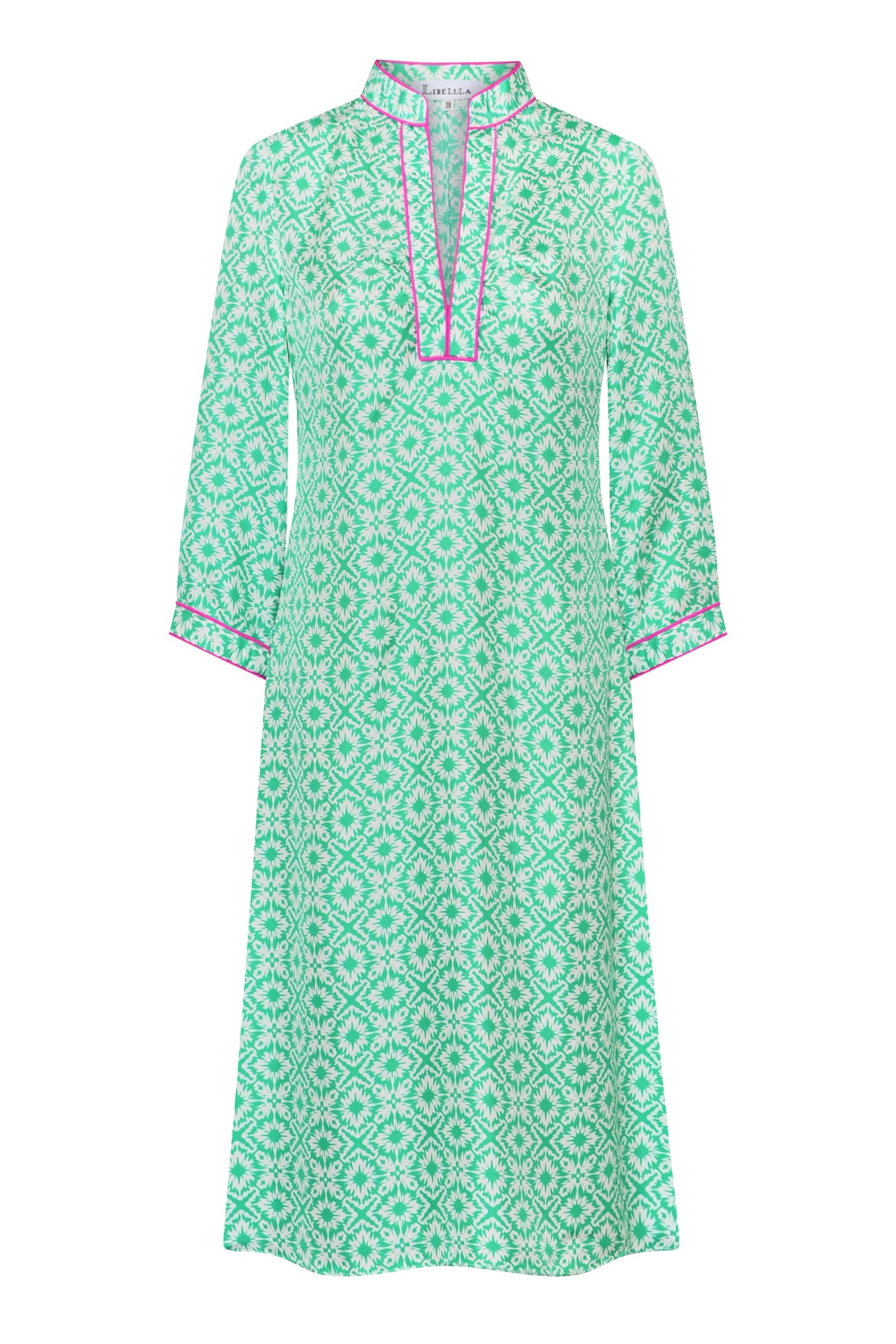 BEACH DRESS | GREEN XOX PRINT