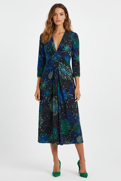 JESSIE DRESS | BLACK FIREWORKS PRINT