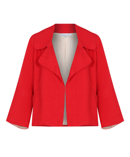 WOOLHAMPTON JACKET | RED LINEN