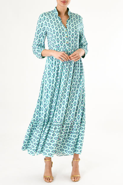 LONGER ANASTASIA DRESS | CRAZY PAV PRINT