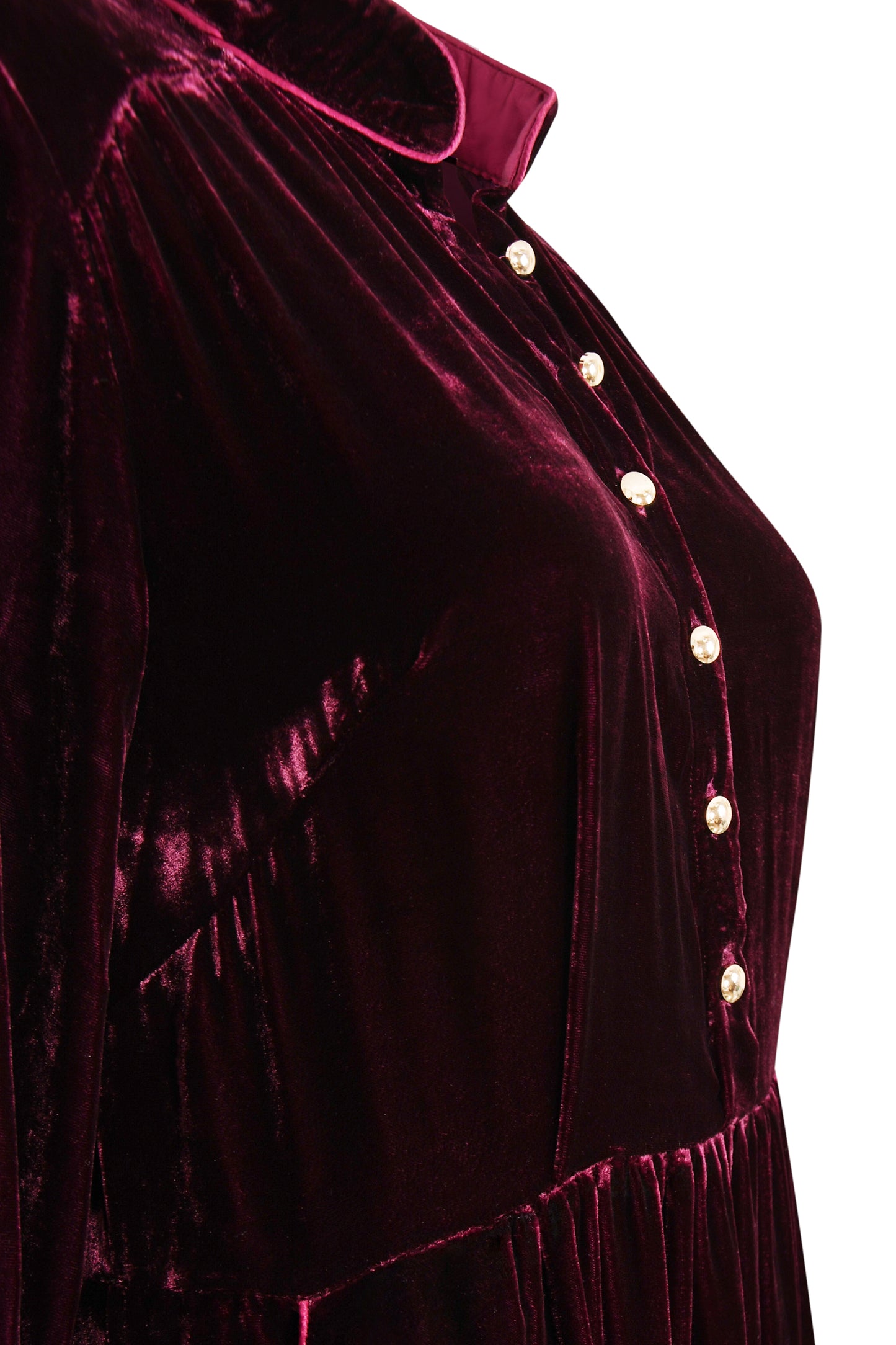 ANASTASIA DRESS | BURGUNDY VELVET