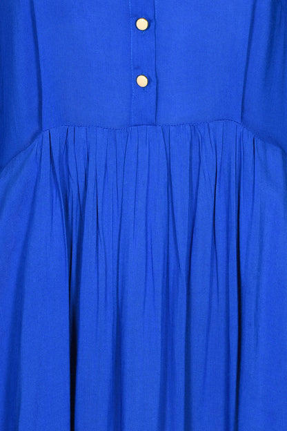 ANASTASIA DRESS | BRIGHT BLUE RAYON