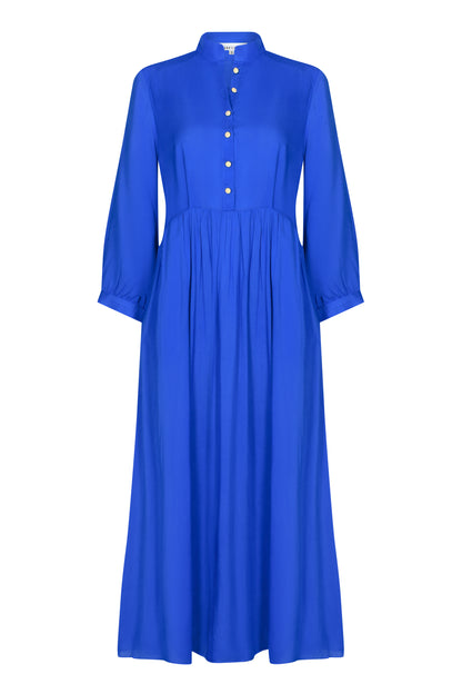 ANASTASIA DRESS | BRIGHT BLUE RAYON