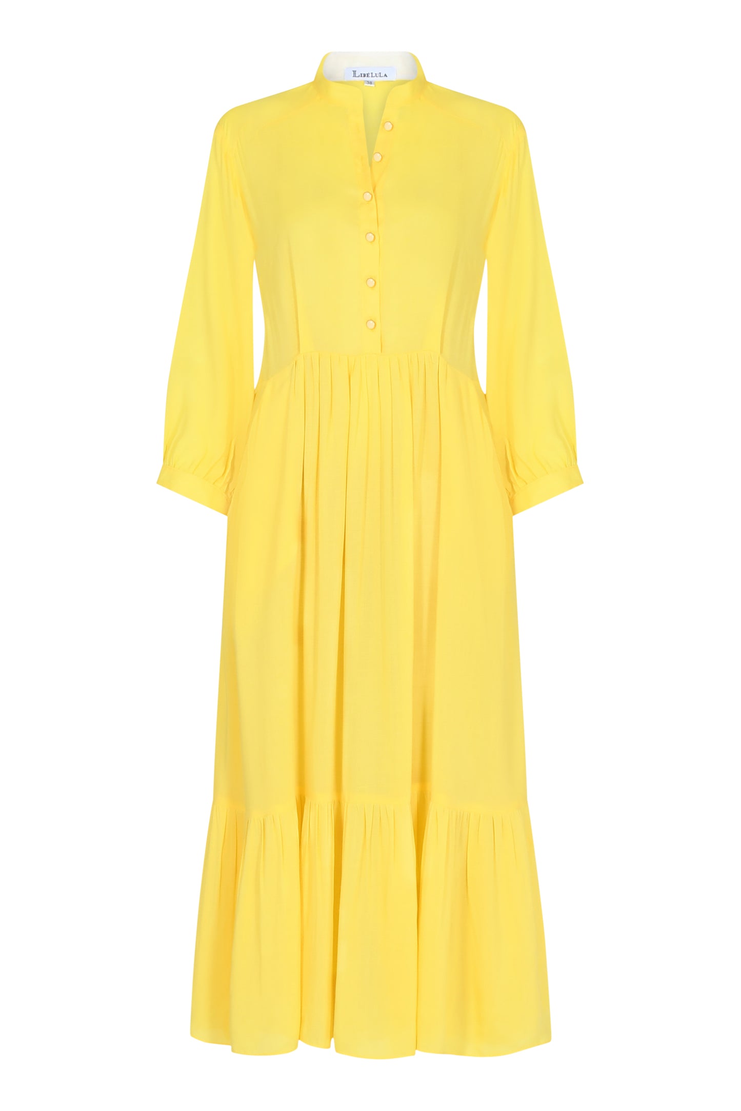 ANASTASIA DRESS | SUNSHINE YELLOW RAYON