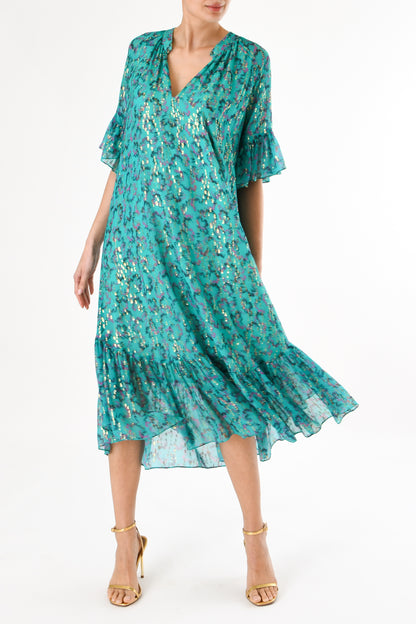 BLAZE DRESS | AWAKENING PRINTED SILK