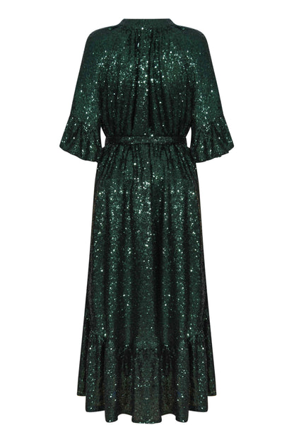 BLAZE DRESS | GREEN SEQUINS