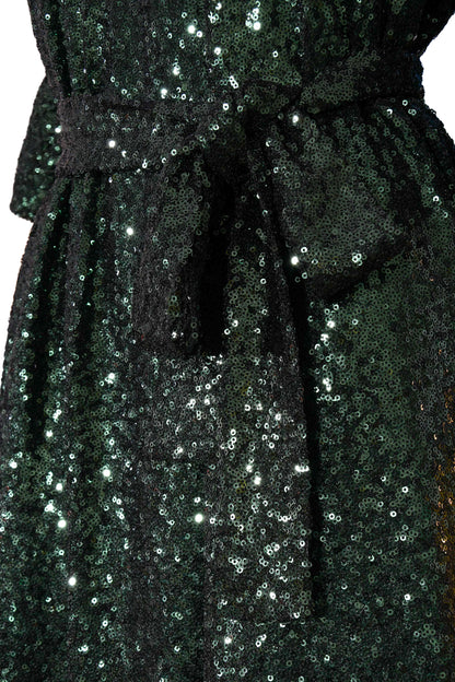 BLAZE DRESS | GREEN SEQUINS