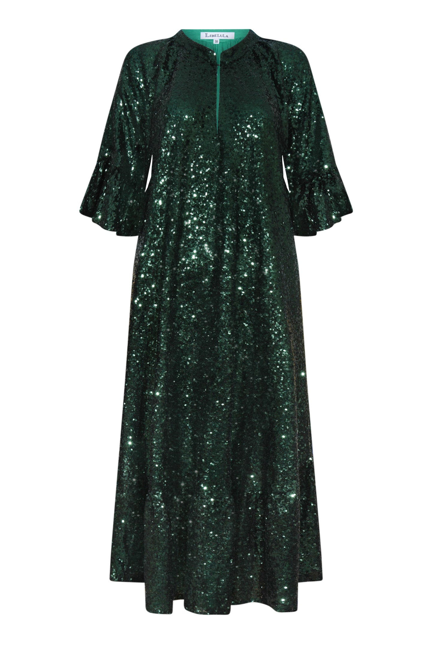 BLAZE DRESS | GREEN SEQUINS