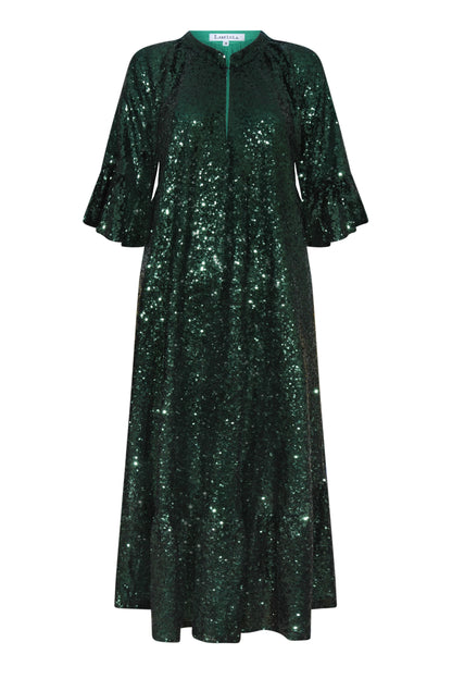 BLAZE DRESS | GREEN SEQUINS