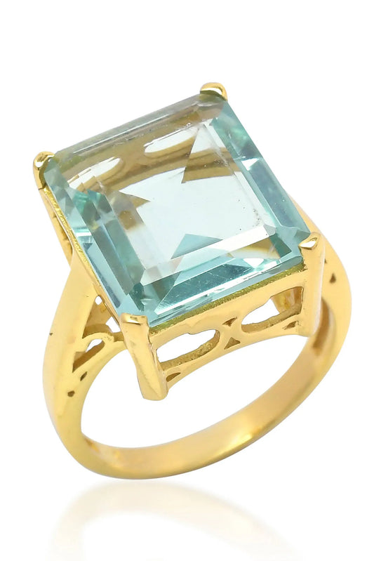 LIGHT BLUE COCKTAIL RING
