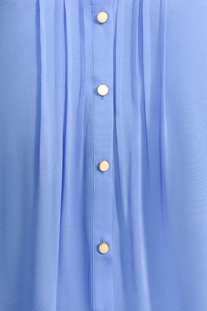 CHINKY TOP | POWDERY BLUE SILK GEORGETTE