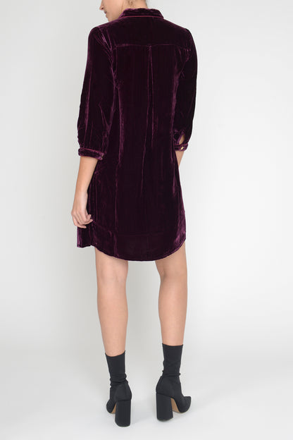 CHLOE DRESS | SHERIFF RED VELVET
