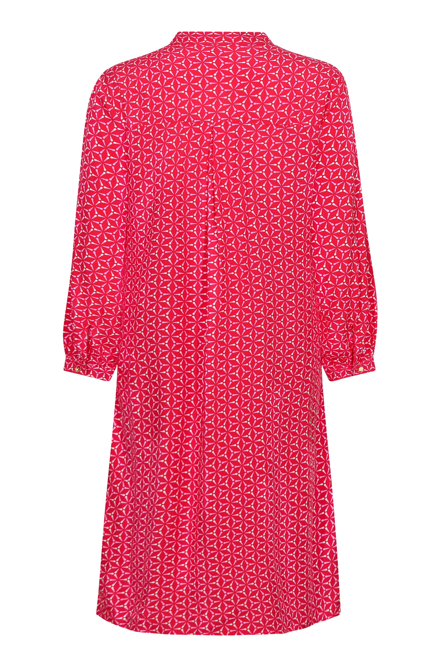 CHLOE TUNIC | RED SPINNING PRINT