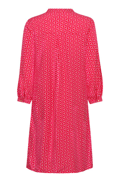 CHLOE TUNIC | RED SPINNING PRINT