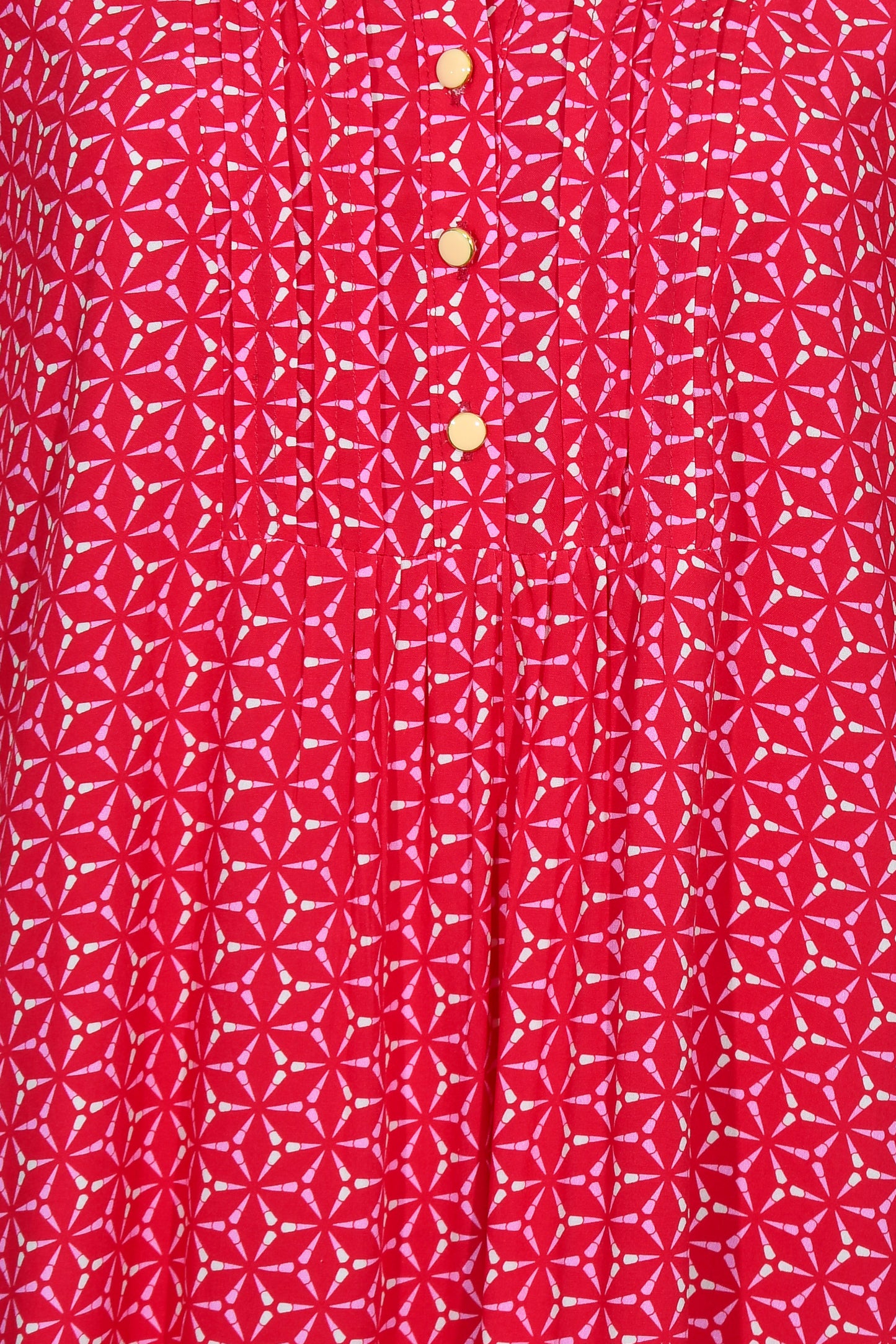 CHLOE TUNIC | RED SPINNING PRINT