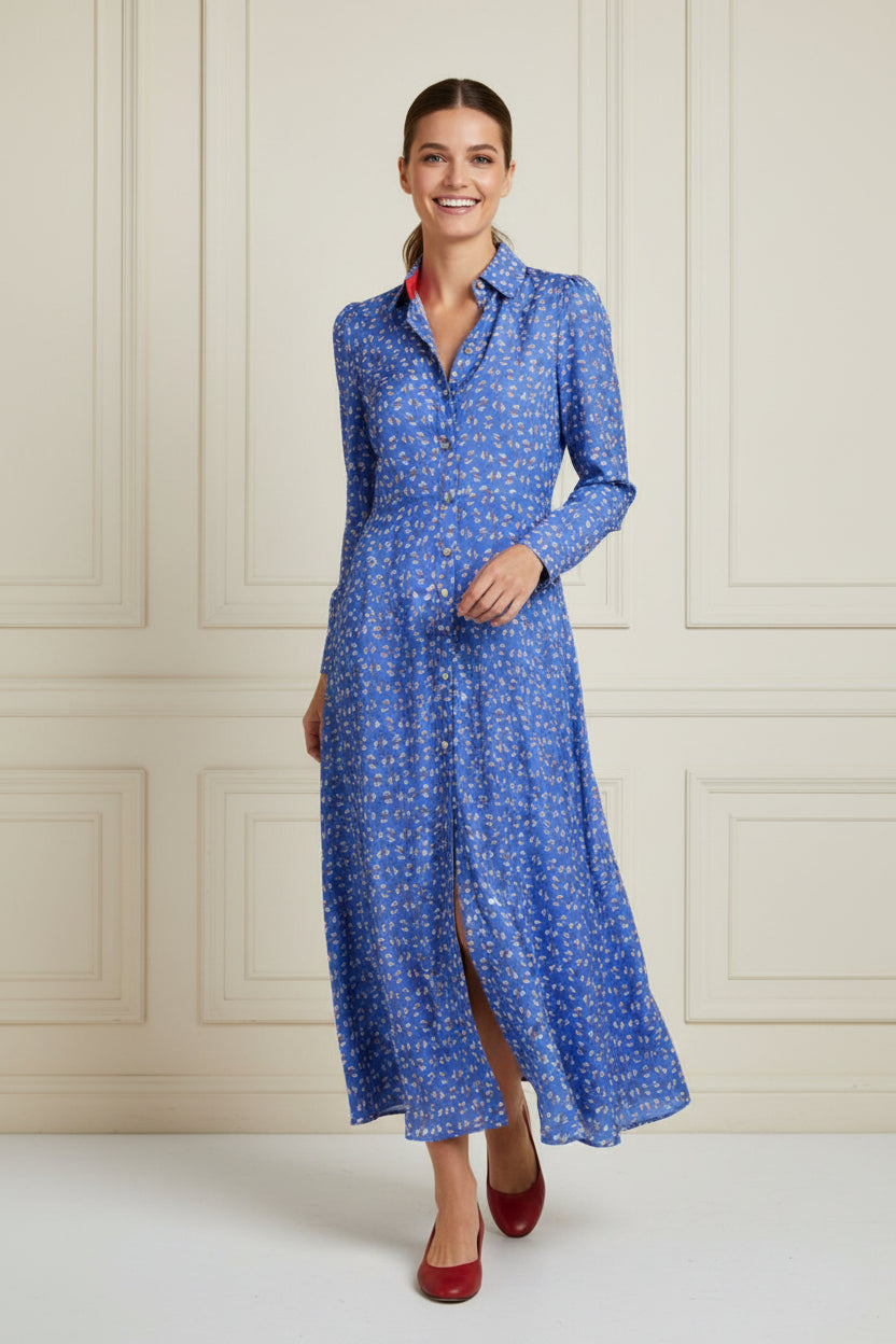MIDI LUCINDA SHIRT DRESS | MINI HIAWATHA PRINT