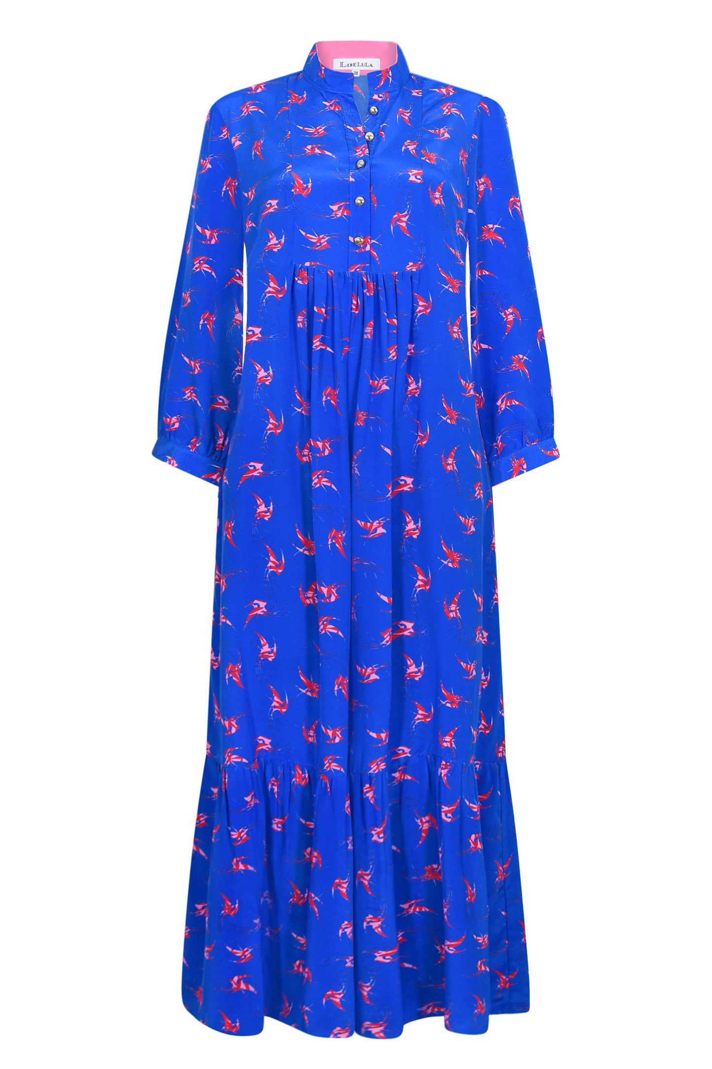 LONGER CLAUDE DRESS | LOVEBIRDS PRINT