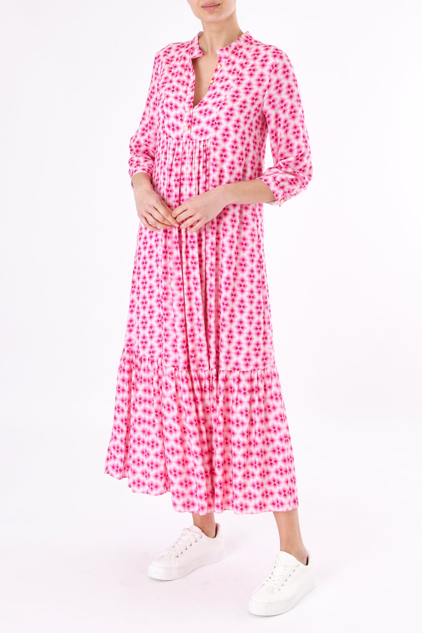 LONGER CLAUDE DRESS | CRAZY PAV PRINT