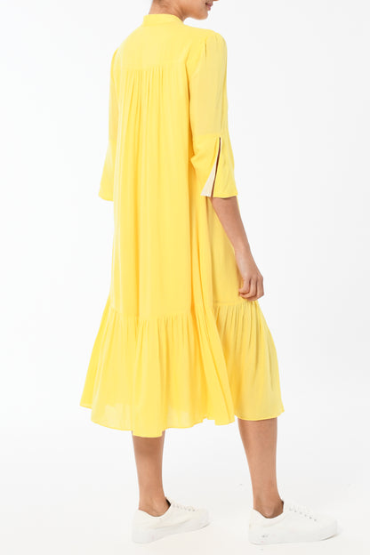 CLAUDE DRESS | SUNSHINE YELLOW RAYON
