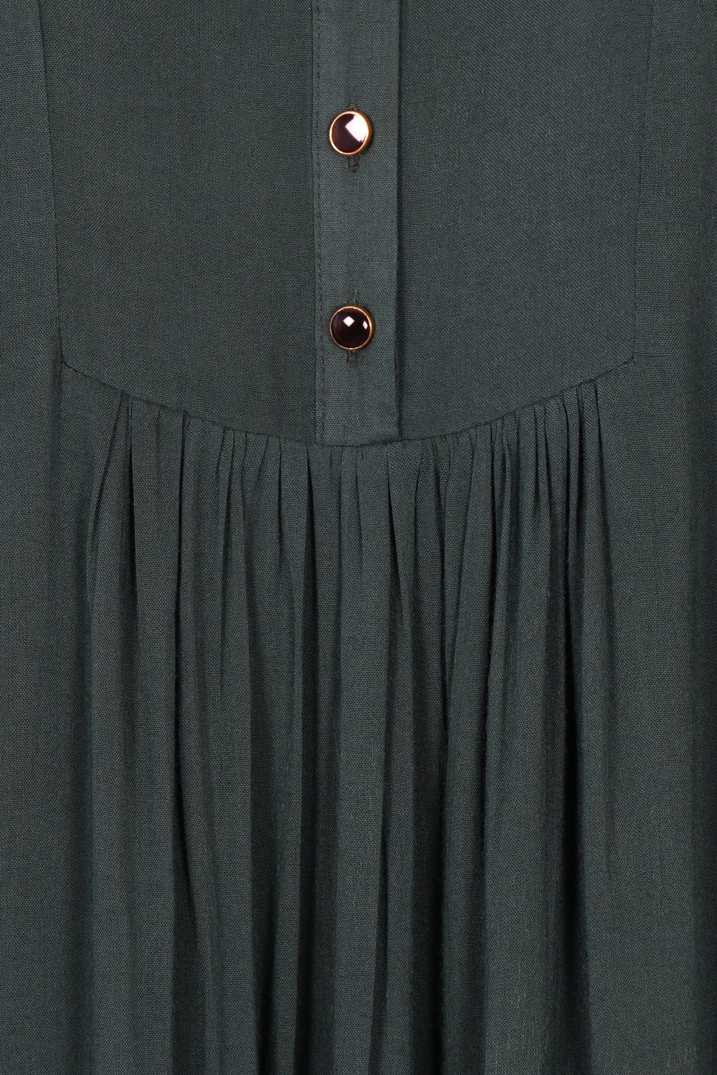 CLAUDE DRESS | BOTTLE GREEN RAYON