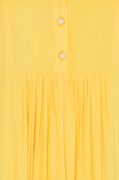 CLAUDE DRESS | SUNSHINE YELLOW RAYON
