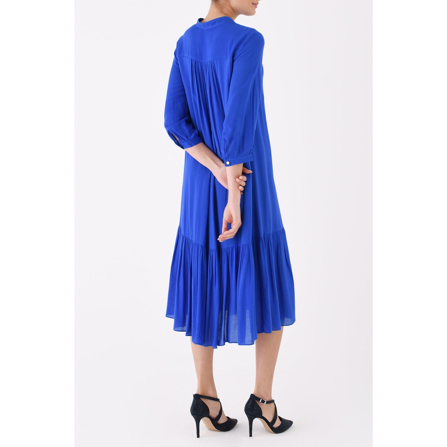 CLAUDE DRESS | BRIGHT BLUE RAYON