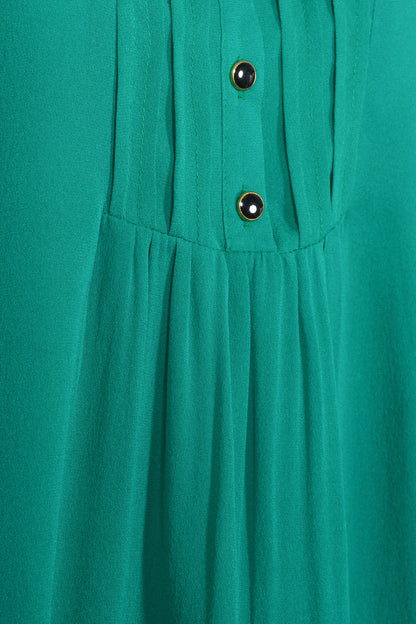 DELPHINE TOP | BRIGHT GREEN GEORGETTE