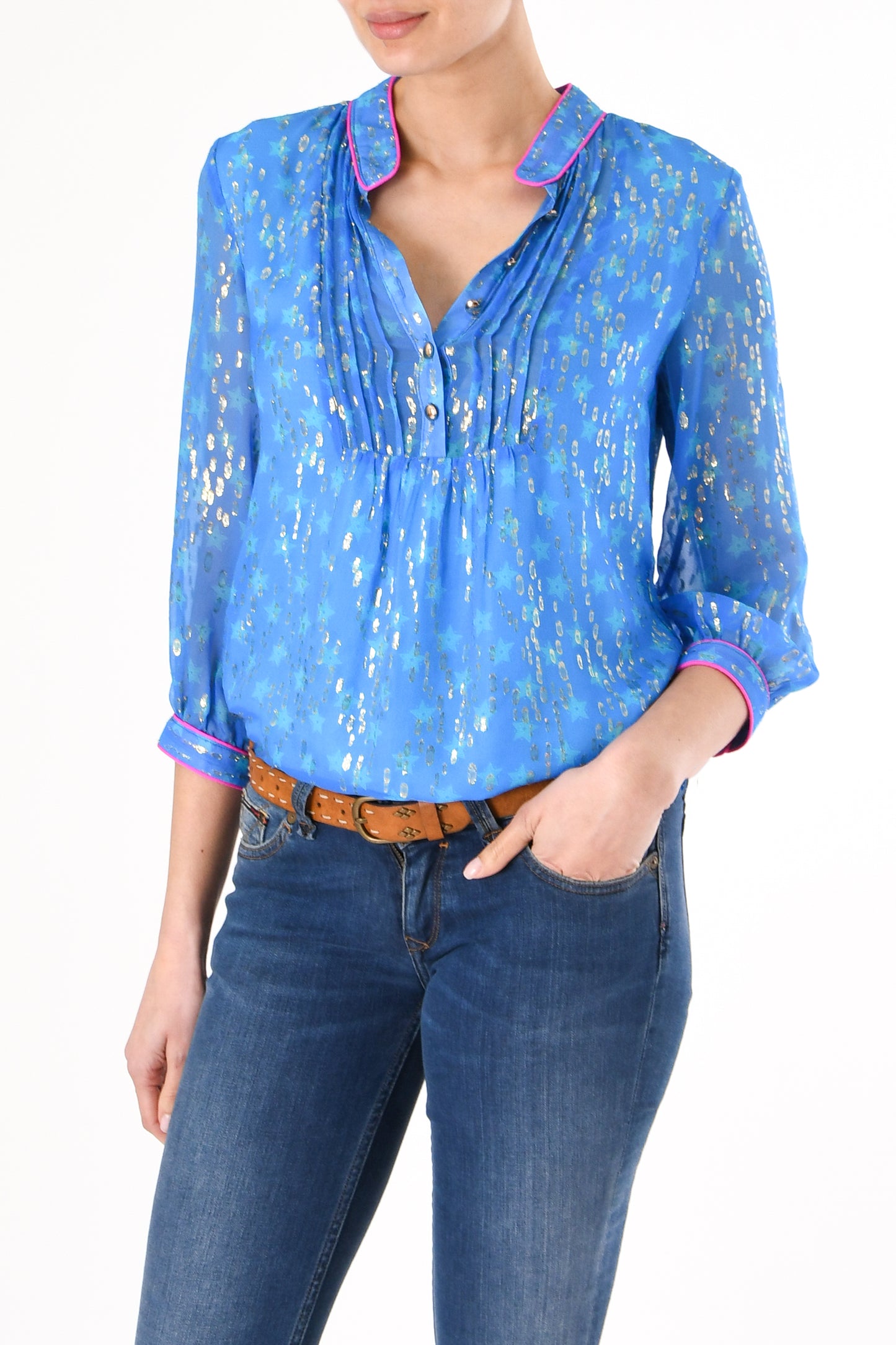 DELPHINE TOP | MOROCCAN STAR PRINT