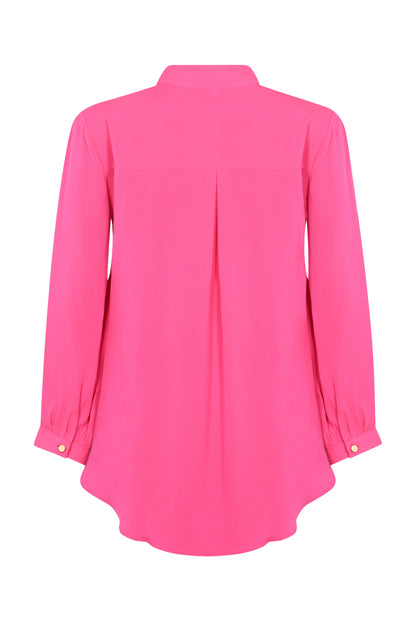 DELPHINE TOP | BUBBLEGUM SILK