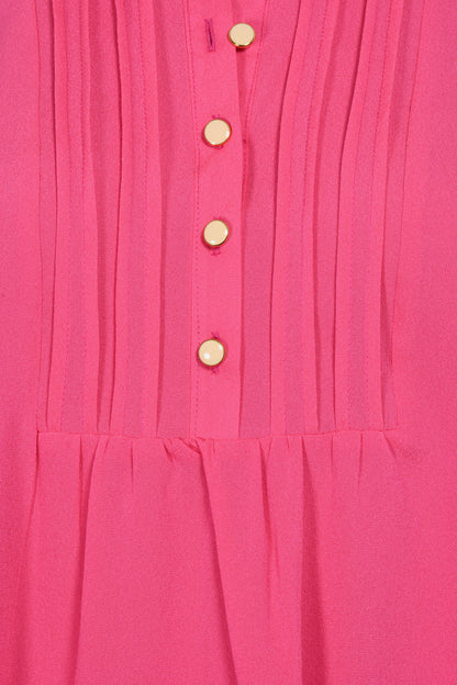 DELPHINE TOP | BUBBLEGUM SILK