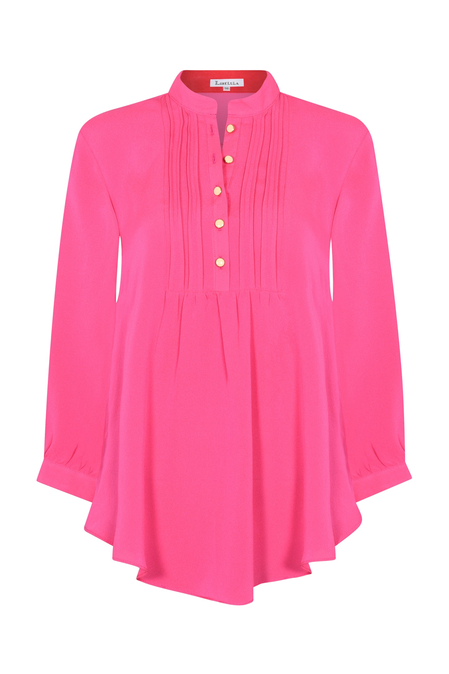DELPHINE TOP | BUBBLEGUM SILK