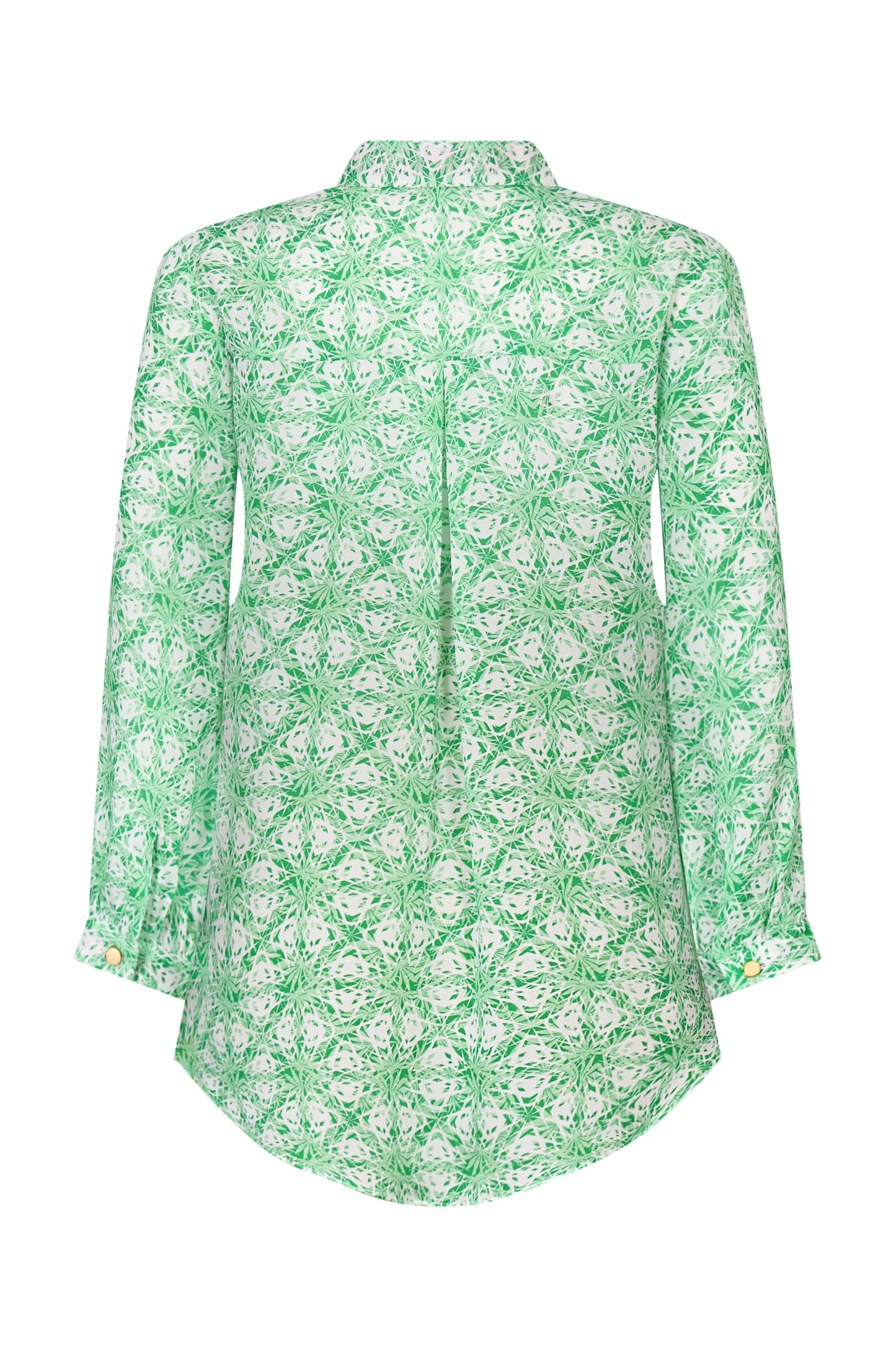 DELPHINE TOP | GREEN STARTRACK PRINT