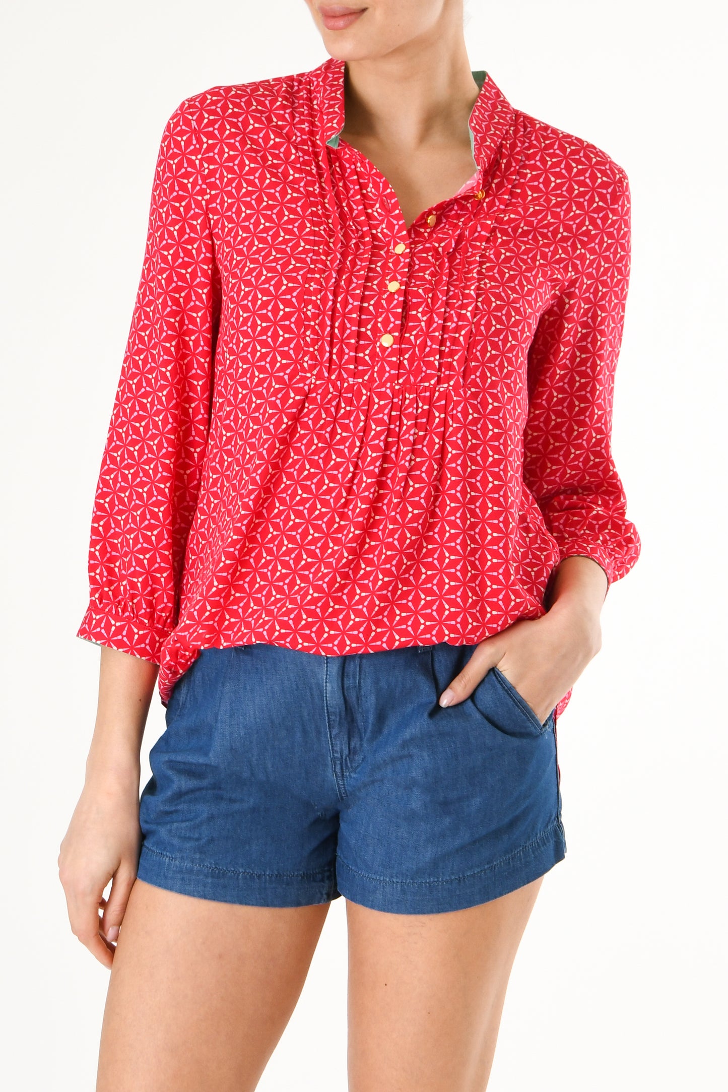 DELPHINE TOP | SPINNING PRINT