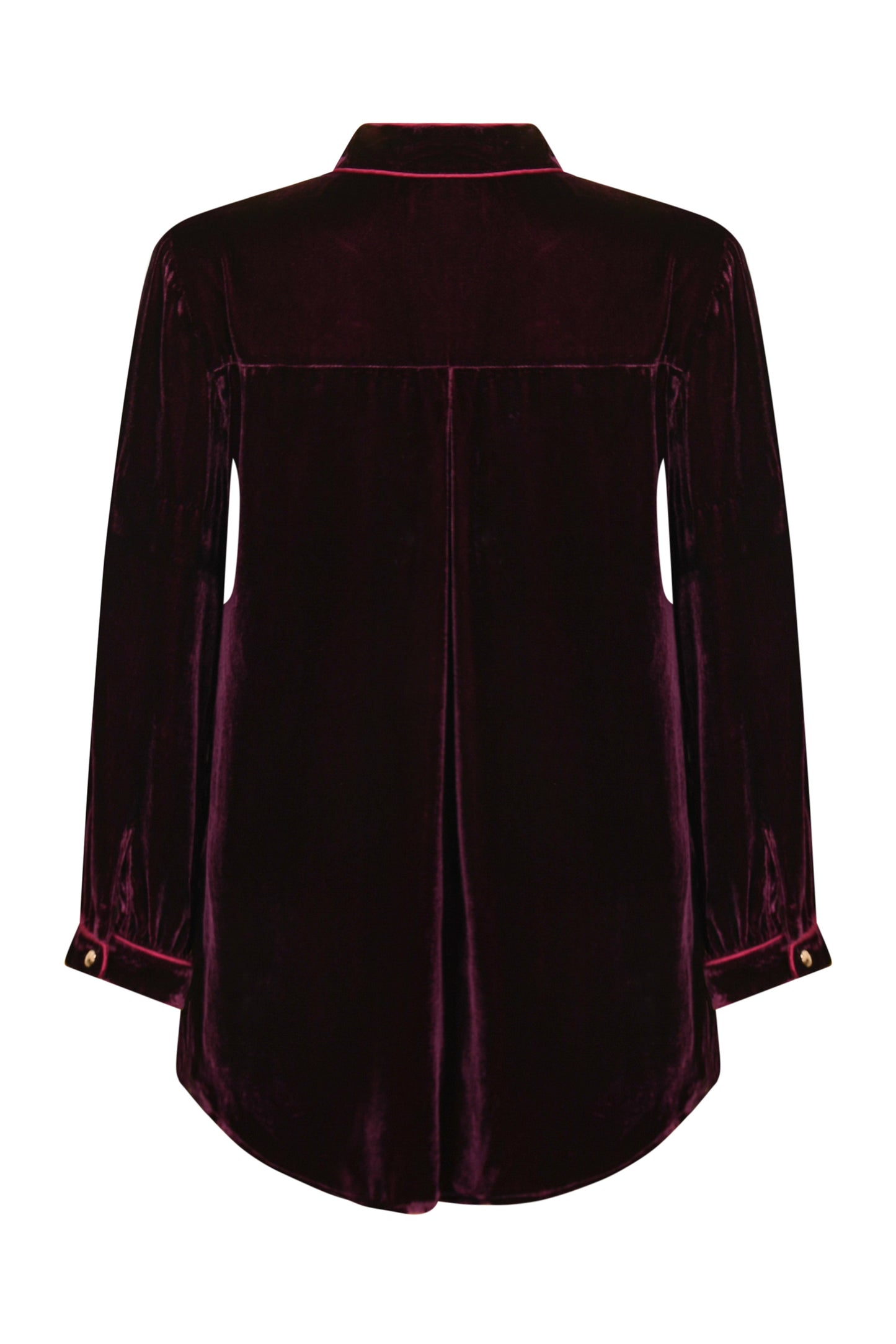 DELPHINE TOP | BURGUNDY VELVET