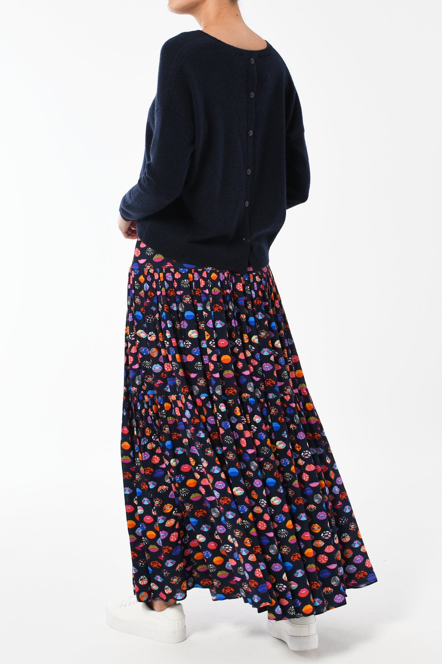 MAXI EMMA SKIRT | LIPS PRINT