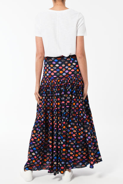 MAXI EMMA SKIRT | LIPS PRINT