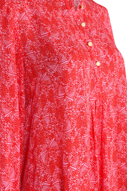 GOODIE TOP | PINK FLUTTER PRINT