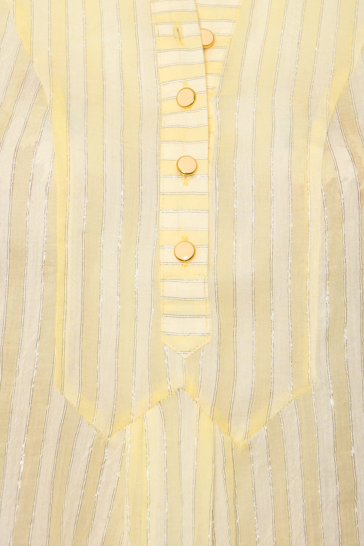 GOODIE TOP | CREAM AND YELLOW STRIPE COTTON