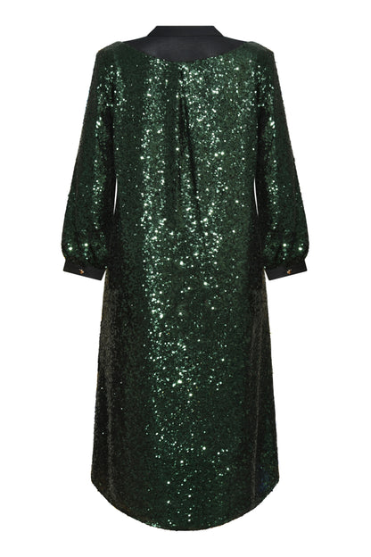 GOODIE TUNIC | BOTTLE GREEN SEQUINS