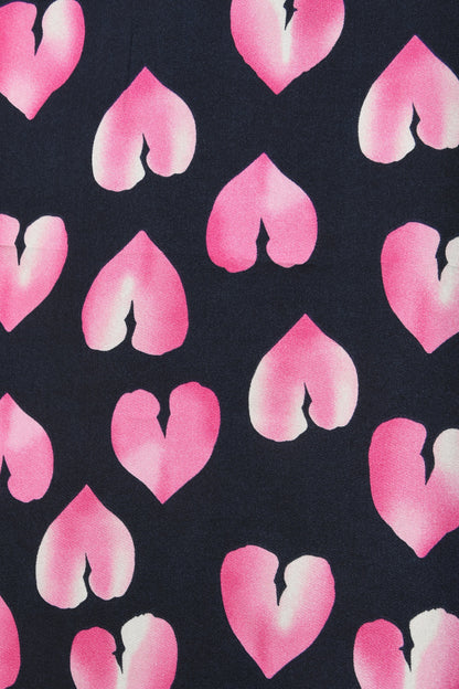 GUINEVERE MAXI SKIRT | PINK BROKEN HEART PRINT