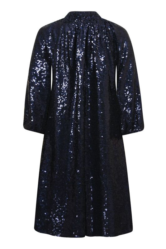 HARTFORD DRESS | BLUE SEQUINS