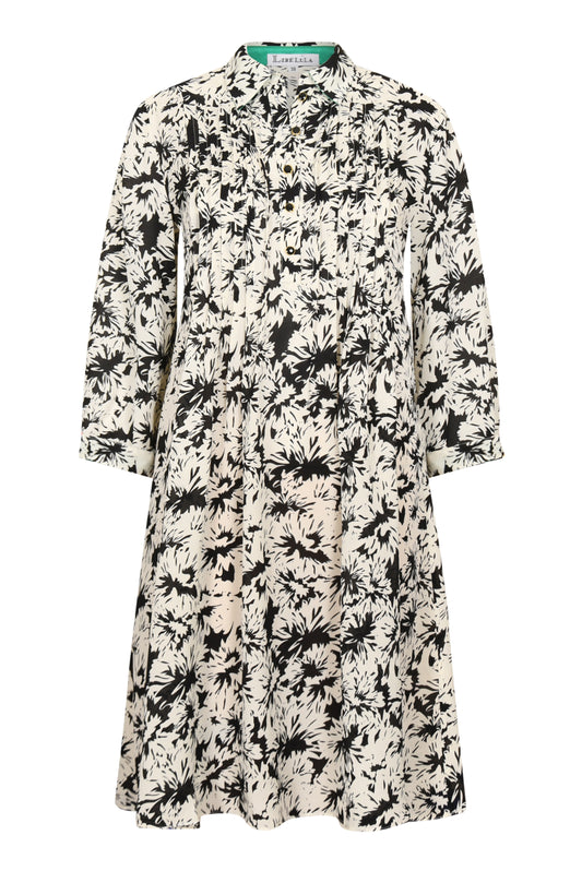 ISLA SHIRT DRESS | FLOWER SPLAT PRINT
