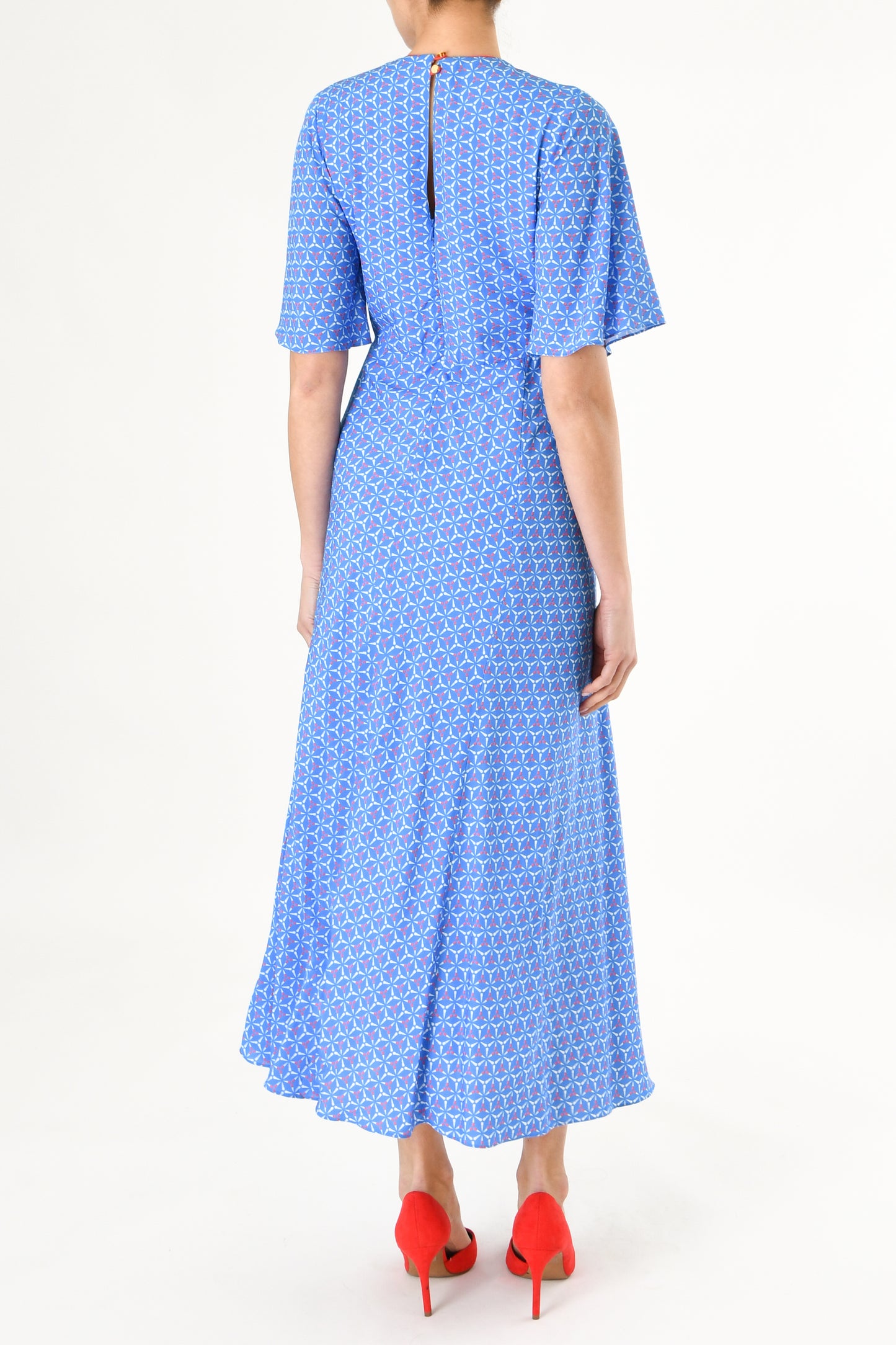 MIDI JESSIE DRESS | SPINNING PRINT