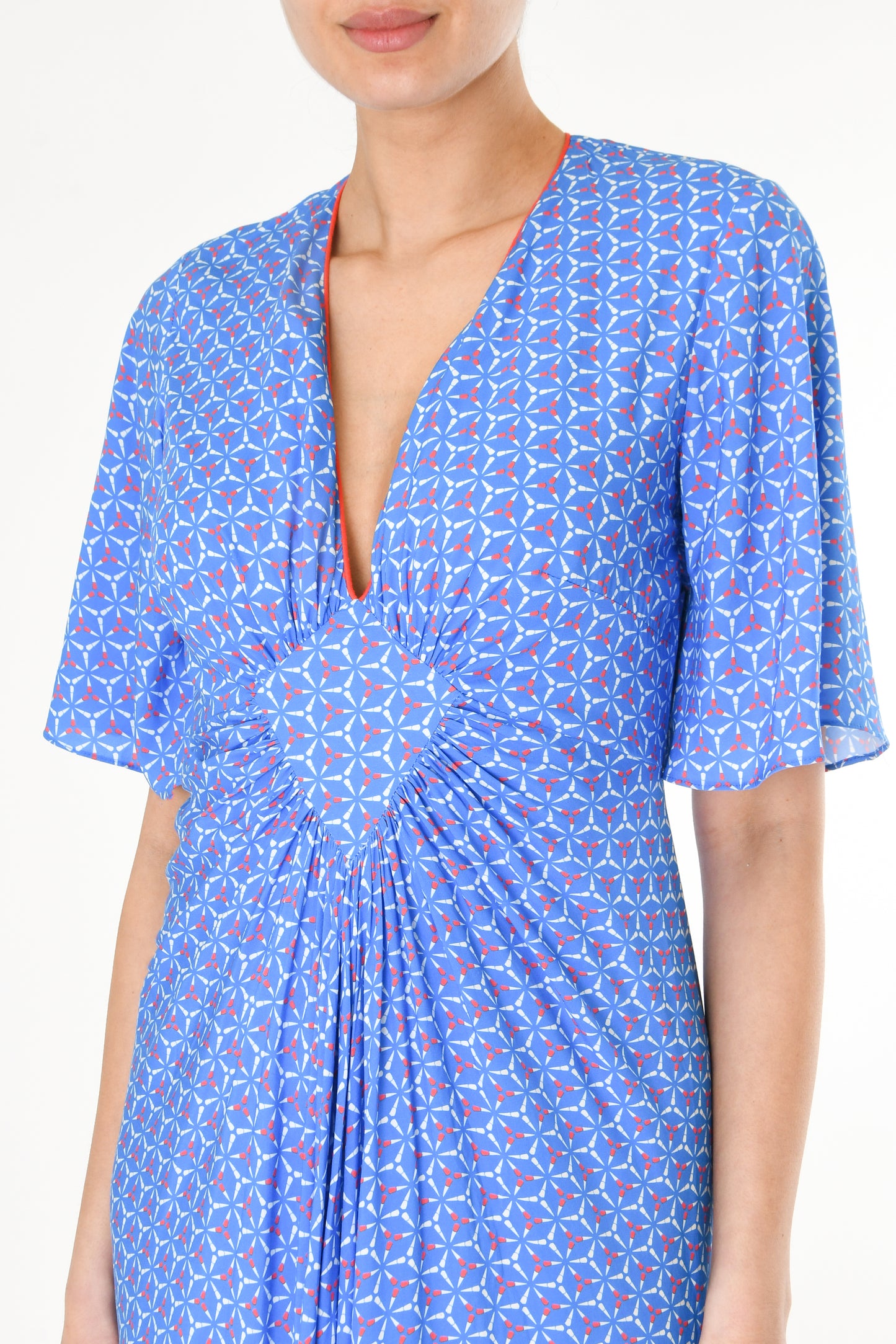 MIDI JESSIE DRESS | SPINNING PRINT