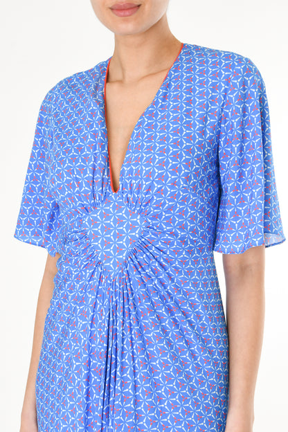 MIDI JESSIE DRESS | SPINNING PRINT