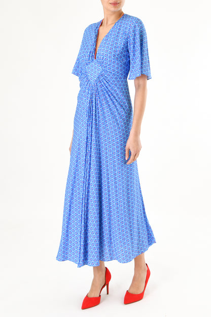 MIDI JESSIE DRESS | SPINNING PRINT