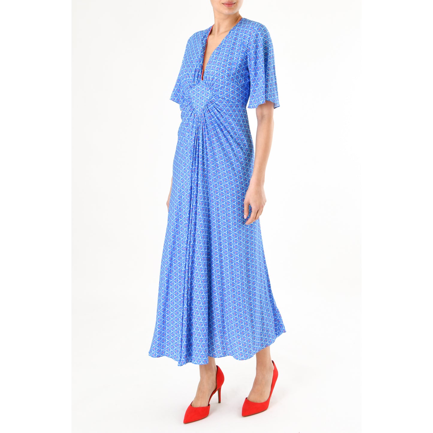 MIDI JESSIE DRESS | SPINNING PRINT